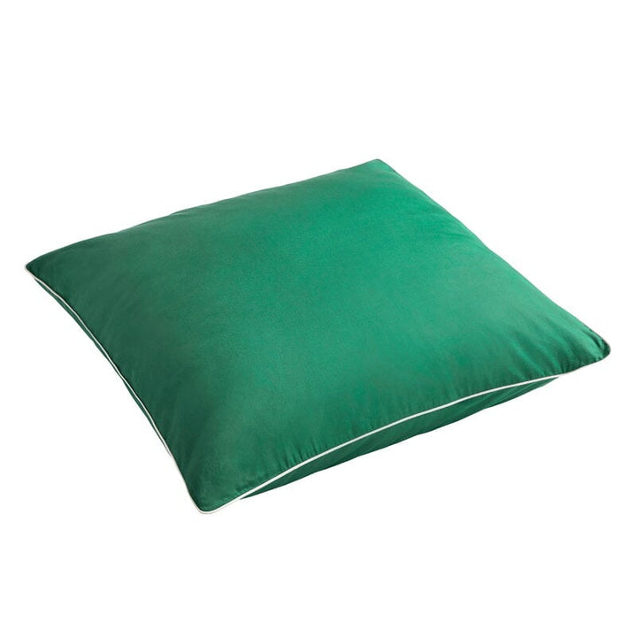 Outline pillowcase in king size, green. Features a sleek design with a modern green hue, perfect for adding a pop of color and comfort to your bedding. Made from high-quality fabric for a soft and stylish finish