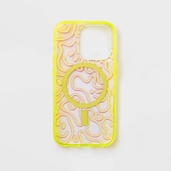 Apple iPhone 14 Pro Case with MagSafe - Heyday™ Neon Smiley