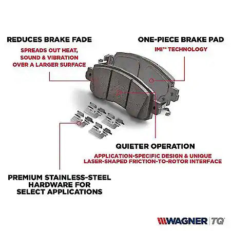 Wagner BRAKE PAD SET-S/MET 1 EA WGNER 20609429