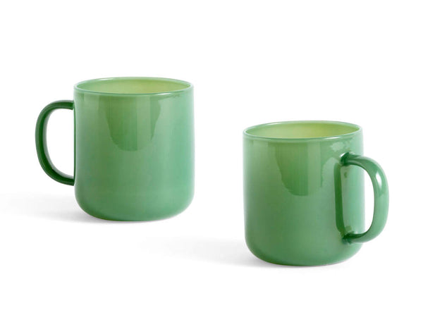 Hey Borosilicate Mug Set of 2 - Jade Green