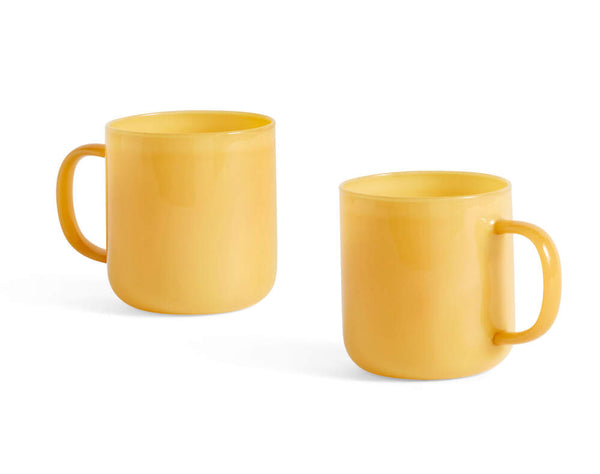 Hay Borosilicate Mug Set of 2 - Jade Yellow