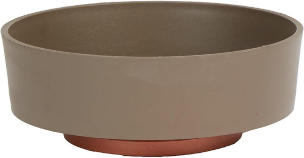 The HC Companies 6-inch Capri bowl indoor succulent planter pot in artisan taupe. Compact and stylish design, ideal for displaying succulents. Features a smooth finish and neutral color that complements various decor styles.