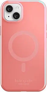 Kate Spade New York - Protective Hardshell Magsafe Case for iPhone 14 Plus - Grapefruit Soda