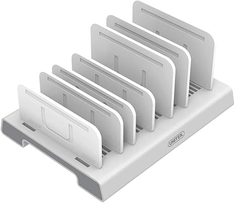 Unitek Adjustable Universal Multi Device Organizer Dock Stand Holder Compatible for iPhone, iPad, Kindle, Fire Tablet, Samsung Galaxy, Google Nexus, Pixel, All Electronic Devices-No Charging Port