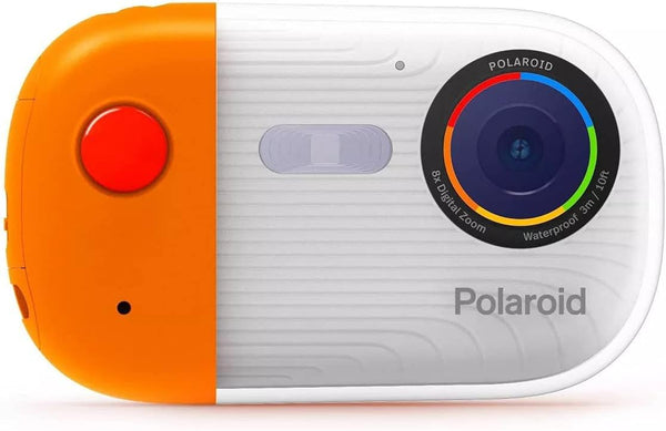 Polaroid - Wave IE50-NOC 4K Video 18.0-Megapixel Waterproof Digital Camera - Orange/White