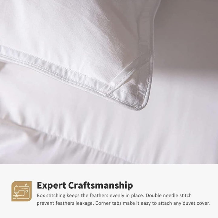 DWR linen duvet cover with ties, king/California king size. Crafted from natural linen fabric, featuring corner ties to keep the duvet securely in place. Offers a relaxed, textured look and breathable comfort for a stylish and cozy bedroom.