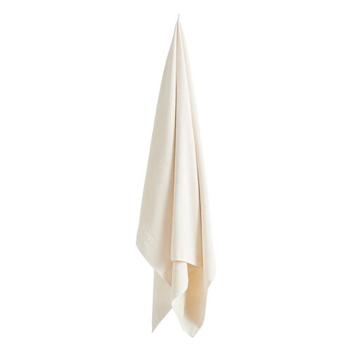  A large Mono bath sheet towel draped over a towel rack. The towel is made from soft, high-quality fabric with a smooth texture. Its minimalist design and generous size make it ideal for wrapping up comfortably after a bath, while its neutral color adds a sleek, modern touch to the bathroom.