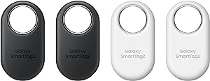 Samsung SmartTag2 (2023) Bluetooth + UWB IP67 Water and Dust Resistant Findable Via App 1.5 Year Battery Life - Black