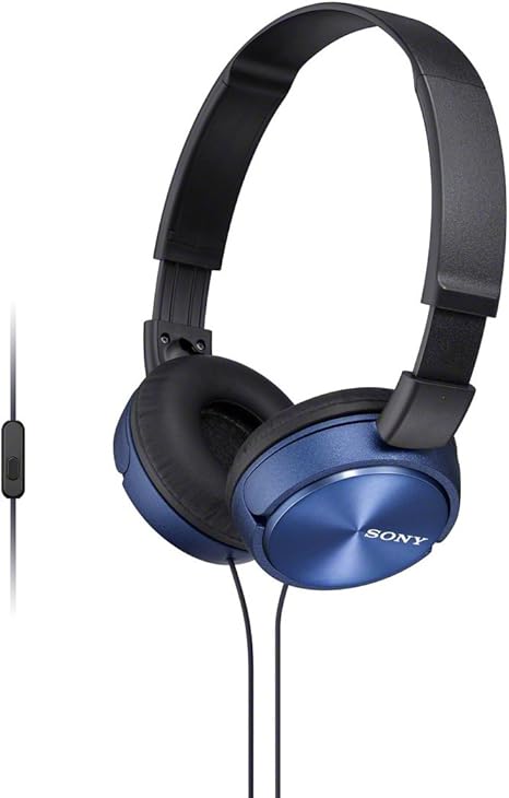 Sony MDRZX310AP on-Ear Headphones with Microphone - Blue