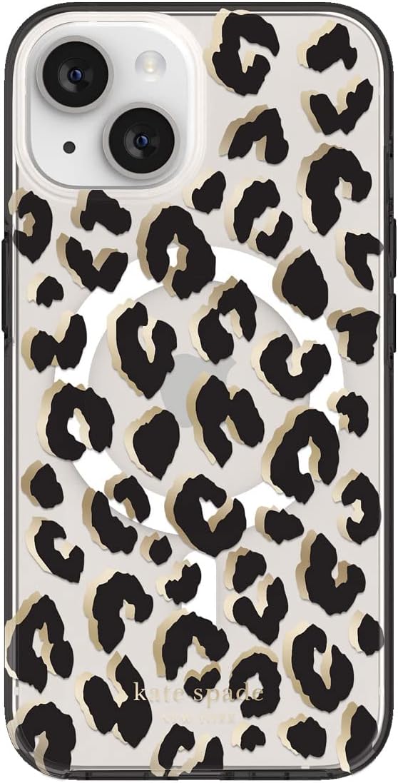 Kate Spade New York - Protective Hardshell Magsafe Case for iPhone 14 Plus - Leopard