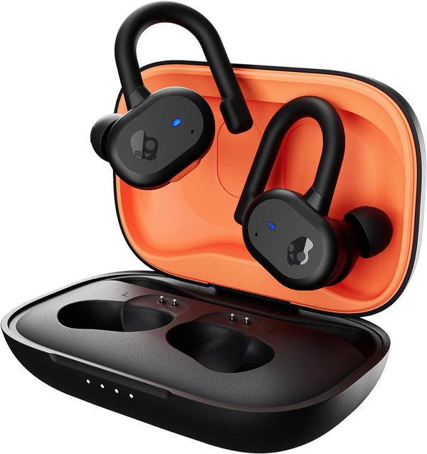 Push Active in-Ear True Wireless Stereo Bluetooth Earbuds with Microphone in True Black/Orange