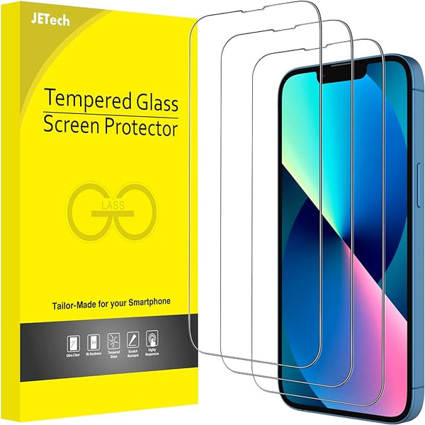 JeTech Tempered Glass Screen Protector for Iphone 13