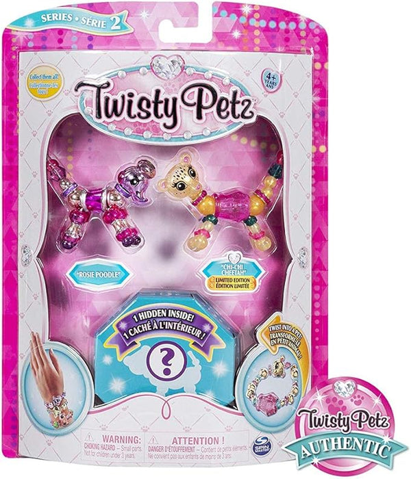 Twisty Petz Series 2 3pk Rosie Poodle Chi-Chi Cheetah and Surprise Collectible Bracelet (Please be advised that sets may be missing pieces or otherwise incomplete.)