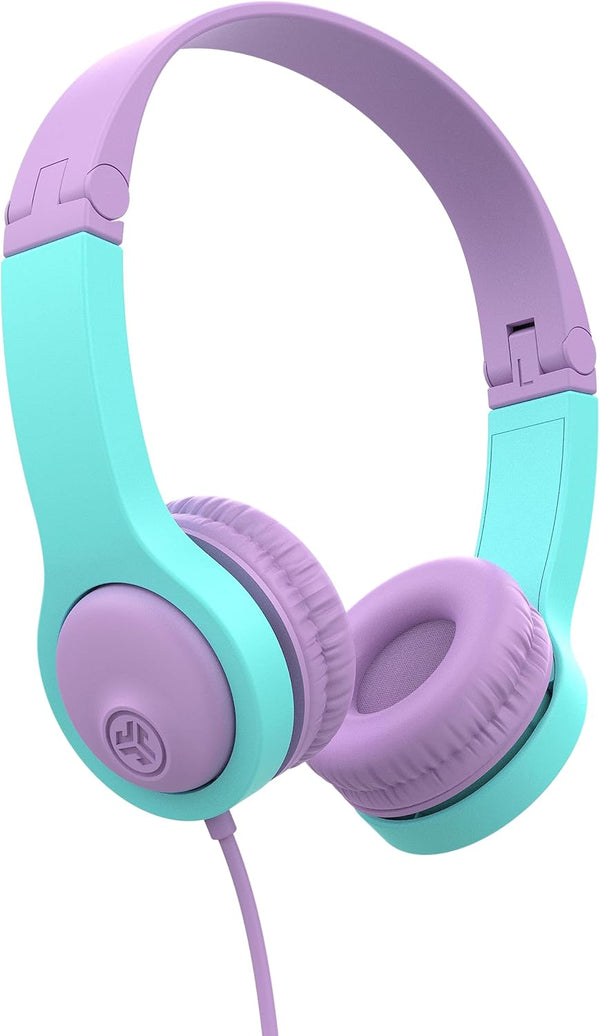 JBuddies Gen 2 Folding Kids Wired Headphones - Purple/Teal