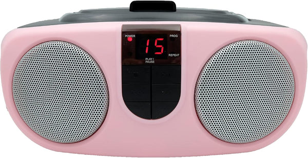 Proscan Portable CD Boombox with AM/FM Radio - Pink