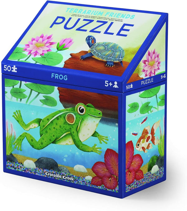 Crocodile Creek Terrarium Friends Puzzle Frog 6 X 8