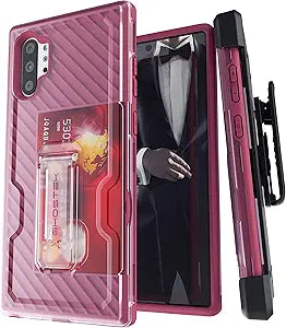 Holster Note 10 Plus Case Belt Clip Samsung Note10 Ghostek Iron Armor (Pink)