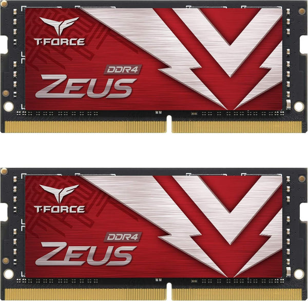 Team T-FORCE ZEUS 16GB (2 X 8GB) 260-Pin DDR4 SO-DIMM DDR4 3200 (PC4 25600) Laptop Memory Model TTZD416G3200HC22DC-S01