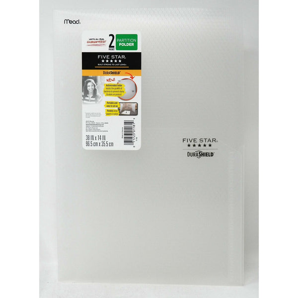 Anti-Microbial Partition Expanding File Folder - Five Star