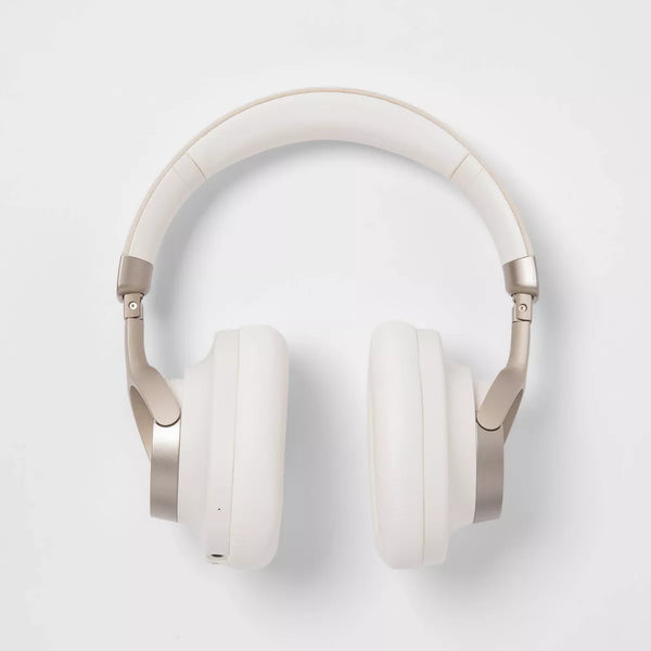 Heyday Active Noise Canceling Over-Ear Headphones W/Carry Case- White