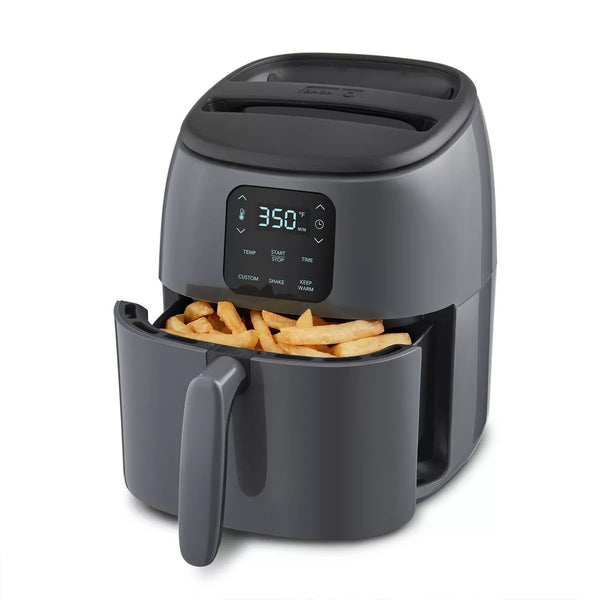 Dash Tasti-Crisp™ Digital Air Fryer with Temperature Control Non-Stick Fry Basket Recipe Guide + Auto Shut Off Feature 1000-Watt 2.6Qt Black