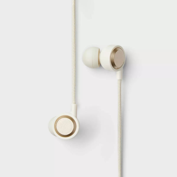 Wired Earbuds with Microphone - HeydayWhite Stylized