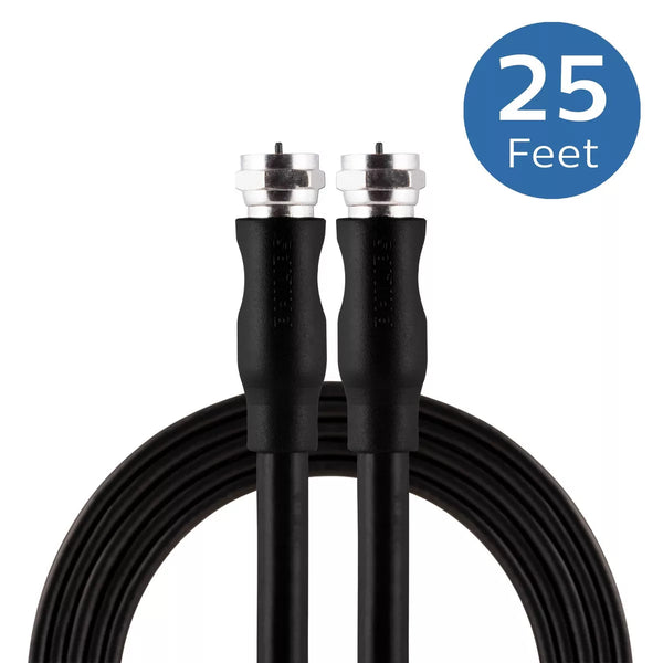 Philips 25' RG6 Coax Cable - Black