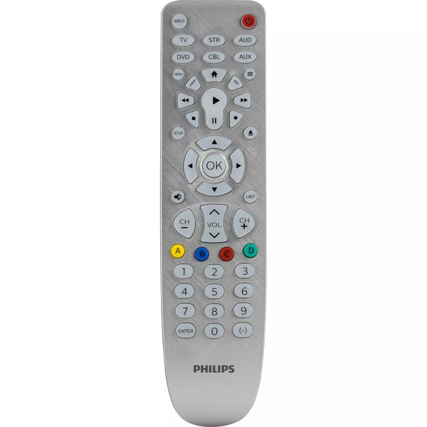 Philips 6 Device Elite Backlit Remote Control - Brushed Silver