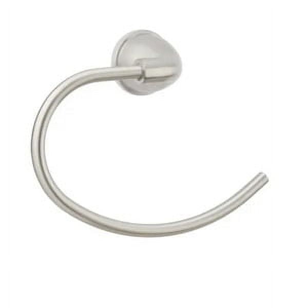 1222 Towel Ring BN featuring a sleek, modern design with a brushed nickel finish. This towel ring offers a stylish and practical solution for hanging towels in your bathroom, adding a touch of elegance to your decor