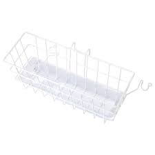 Carex Health Brands White Walker Basket Steel 7 in. H X 16.5 in. L