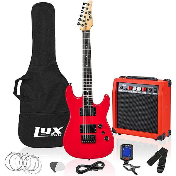 LyxPro 36" Electric Guitar Kit, Beginner Kit for Kids w/20W Amp & More