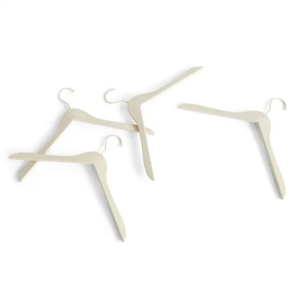 HAY Recycled Coat Hanger, Set of 4 - Cream100332947