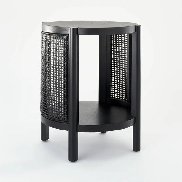 Portola Hills Woven Accent Table Walnut - Threshold Designed witth Studio McGee