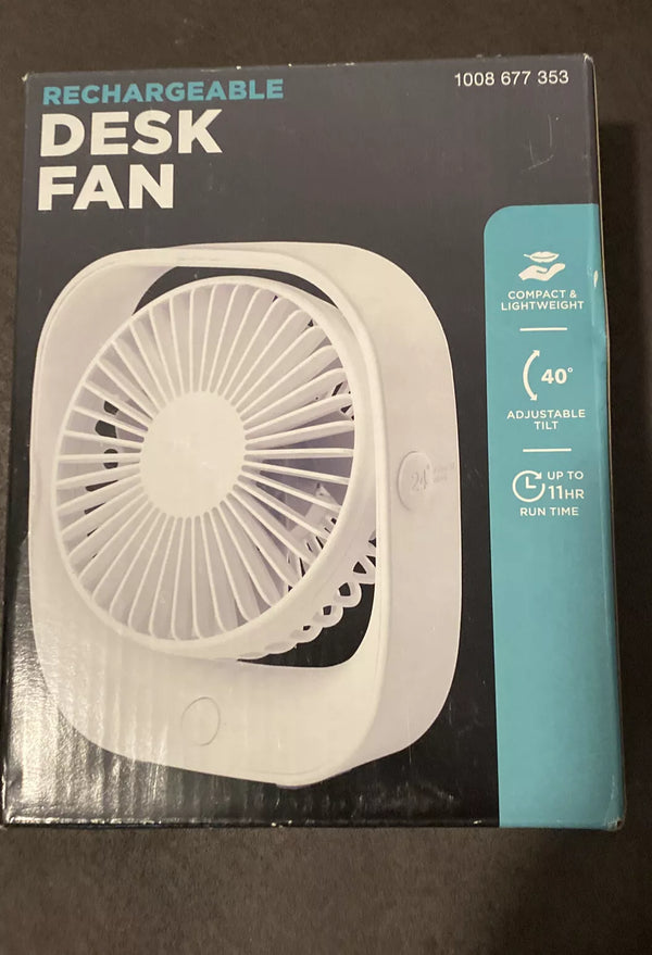 Rechargeable Desk Fan