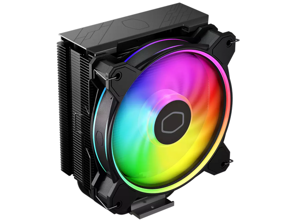 Cooler Master - Hyper 212 Halo 120mm CPU Cooling Fan with Gen 2 RGB Lighting - Black Edition