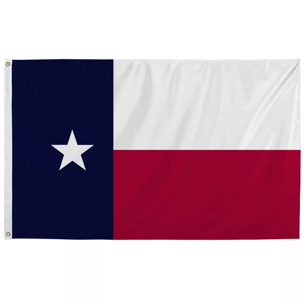 Printed Nylon 3 X 5 Texas State Flag with Brass Grommets by Betsy Flags