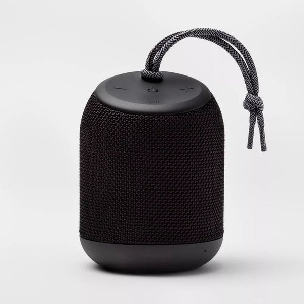 Heyday Cylinder Portable Bluetooth Speaker with Strap - Black